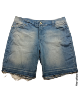 Jeanstar Bermuda Cutoff Jean Shorts Size 14 Light Blue Pockets Stonewashed - €20,82 EUR
