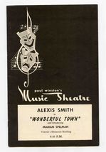 Wonderful Town Souvenir Program Paul Winston's Music Theatre 1957 Dayton... - $15.84
