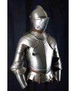 Medieval Plate Armor Knight Suit Battle Ready Steel Armour Suit Full siz... - $8,694.43 MXN