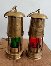 Nautical Antique Solid Brass Minor Oil Lamp Ship Lantern Maritime Boat Light - £42.29 GBP