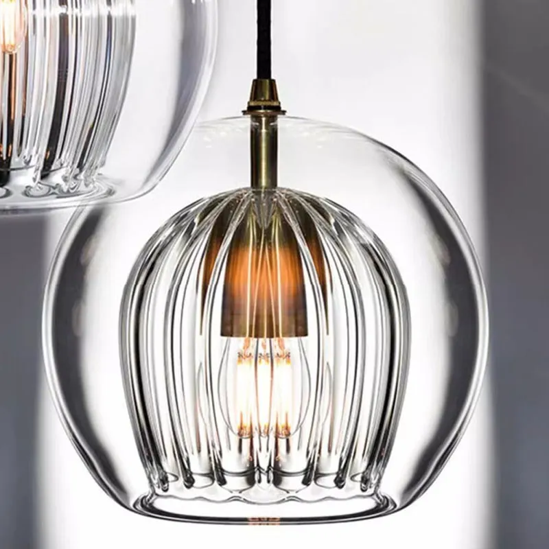 Nordic Glass Pendant Light LED Hanging Lamp For Dining Room Living Room ... - $45.41+