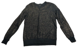 Zara Man Men’s Black Gold Shimmer Sweater Size Small - £16.84 GBP