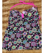 So Girls Swimsuit Halter Ruffle Tankini Swimsuit Sz L - $19.13 CAD