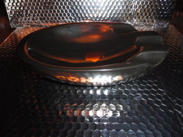 Black ceramic ashtray - $131.45 CAD