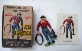Vintage Warriors Of The World Marx Toy Jim Ralston W Box + Card - £68.18 GBP