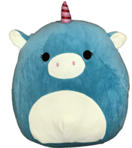 Kellytoy Squishmallow 8 Inch Ace the Turquoise Unicorn - £19.65 GBP