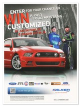 Falken Tire Ford Mustang Justin Pawlak Vaughn Gittin 2012 Print Magazine Ad - £7.75 GBP