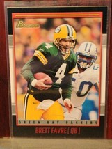 2001 Bowman Football Card Brett Favre #50  Green Bay Packers - £1.17 GBP