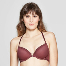 Auden Ladies Racerback Push Up Bra - Burgundy Mist Size 32D - £14.87 GBP