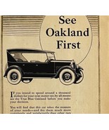 1924 Oakland Motor True Blue Pontiac Advertisement Automobilia 14 x 5.25&quot; - $379.94 MXN