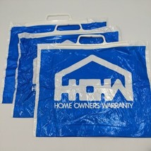Lot Of (3) Vintage Home Owners Warranty 15&quot;x12&quot; Snap Bags - $22.27