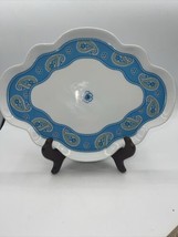 Vera Bradley  Andrea by Sadek Bermuda Blue Platter Floral 13”x10” - £16.23 GBP