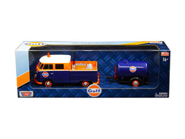 Volkswagen Service Pickup Truck with Plastic Oil Tank &quot;Gulf Oil&quot; 1/24 Diecast... - $47.84