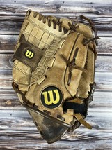 Wilson A450 A0450 ZS12 RHT Leather Baseball Glove Mitt - 12&quot; - £18.99 GBP