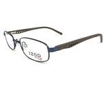 IZOD Kinder Brille Rahmen X 102 BLUE Brown Rechteckig Voll Felge 47-17-130 - £21.87 GBP