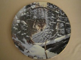 Timber Wolf Collector Plate Derk Hansen Eyes Of The Wild Rare - £35.55 GBP