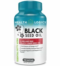 Health Logics Black Seed Oil, Cold Pressed, Rich Source of Omega 6 &amp; 9 Essent... - £14.74 GBP