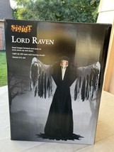 Spirit Halloween 6 Ft Lord Raven Animatronic Scary Bird Decor Animated Bird Prop - £834.94 GBP