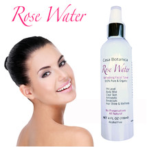 4 Oz Rose Water Toner Casa Botanica Pure Natural Bulgarian Face Hydrosol Spray - £11.75 GBP
