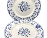 ROYAL STAFFORD FRENCH TOILE BLUE &amp; WHiTE FLORAL Dinner Plates Set Of 4 NWT  - £62.90 GBP