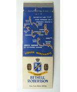 Bethell Robertson Liquor Merchants - Bahamas 20 Strike Matchbook Cover Map - $1.75