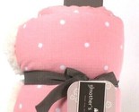 Mother&#39;s Promise Seeded Collection Pink Jersey Plush Blanket With Door Tag - $15.99