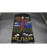 six flag over texas scroll tapestry 21 in x 10 1/2 in - $19.80