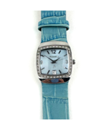 Ladies Fossil F2 Watch ES-9718 Oyster Shell Face +Cool Blue Leather Stra... - £19.35 GBP