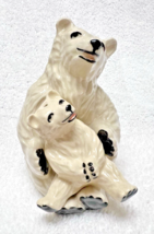 Ceramic Art Studios Mother and Child Polar Bear Hugger Salt Pepper Shakers - $36.14