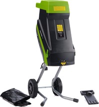Earthwise GS015 15-Amp Electric Corded Chipper/Shredder with, Green/Black - $245.99