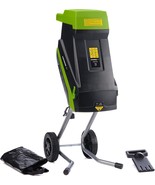Earthwise GS015 15-Amp Electric Corded Chipper/Shredder with, Green/Black - £187.24 GBP
