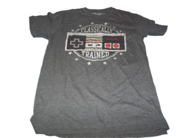 Nintendo Classically Trained NES gray T-Shirt Size L - $12.86