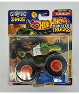 Hot Wheels Monster Trucks 2025 Rageasaur Team Dino Sharks vs Dinos 5/8 New - $14.87
