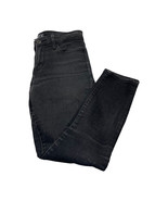 Abercrombie &amp; Fitch Ankle Jeans Women&#39;s 26/2s Black Denim Low-Rise Zip Fly - $24.18