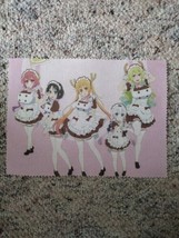 Handmade Miss Kobayashi Dragon Maid Cafe Maids Fabric Artwork For Mousep... - £11.06 GBP