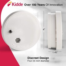 Kidde Fire Sentry Smoke Detector, Smoke Alarm 4 Inch Compact 9V Battery Included - £6.98 GBP