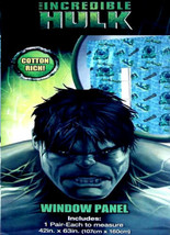Marvel The Incredible Hulk Blue Green Curtain Drapes Window Treatment New - £29.77 GBP