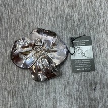 Vintage Sterling Silver Brooch Flower Israel Electroform Abstract Statem... - $98.99