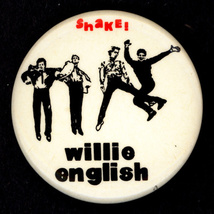 Canada powerpop WILLIE ENGLISH Shake 1979 PROMO BUTTON/BADGE/PIN - £15.63 GBP