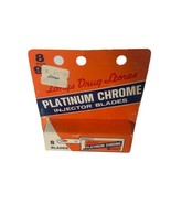 Vintage Platinum Chrome Injector Blades Longs Store 8 Blades New Sealed ... - $47.50