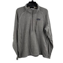 Patagonia Mens Better Sweater Quarter Zip Grey Large - £52.47 GBP