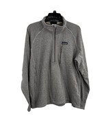 Patagonia Mens Better Sweater Quarter Zip Grey Large - £52.08 GBP