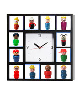 Vintage Style Fisher Price Little People Clock with 12 pictures - £24.80 GBP