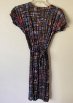 Vintage 60s 70s Benlee California abstract straight rayon polyester dress small - £39.92 GBP