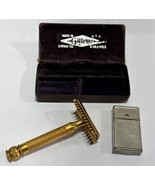 Vintage Gillette Razor Metal Case Travel Set Shave Box Kit Jan 13 1920 G... - €49,58 EUR