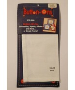 HTC BUTTON-ONS 10x10&quot; Counted Cross Stitch #14 Count Aida Fabric Sealed ... - £4.71 GBP