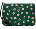 Kate Spade Chelsea Green Floral Nylon Wristlet K8251 Wallet NWT $139 Retail - £38.95 GBP