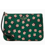 Kate Spade Chelsea Green Floral Nylon Wristlet K8251 Wallet NWT $139 Retail - £38.15 GBP