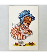 Vtg MCM Art Print Big Eye Little Girl Artist Thayer Geme Art Gallery Lot... - €4,04 EUR
