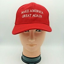 Donald Trump Make America Great Again Embrd. Strapback Adjustable Hat Flag MAGA  - £9.72 GBP